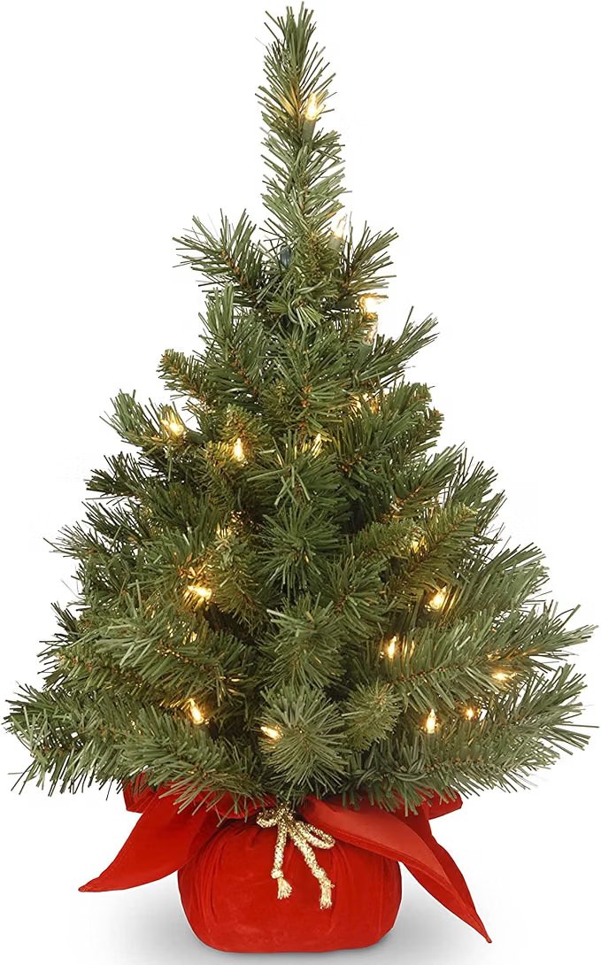 National Tree Company 24in Pre-Lit Majestic Fir Mini Christmas Tree - Image 1