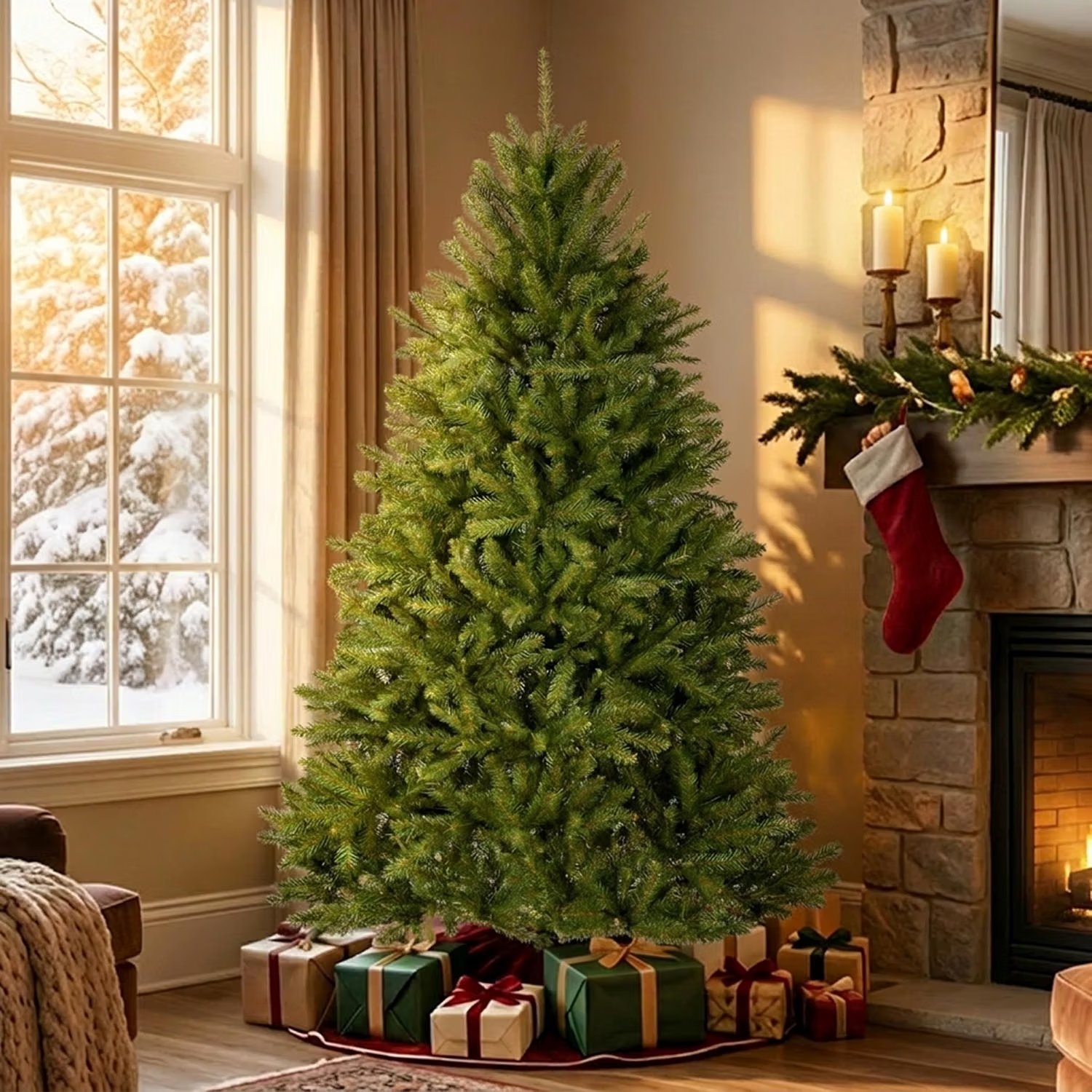 National Tree Company 6ft Unlit Dunhill Fir Artificial Full Christmas Tree