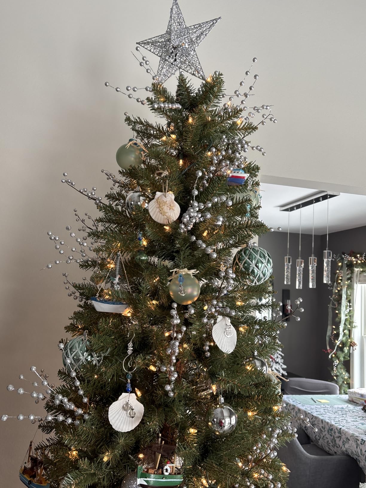 Puleo International 7.5ft Pre-Lit Fraser Fir Pencil Christmas Tree thumbnail 5